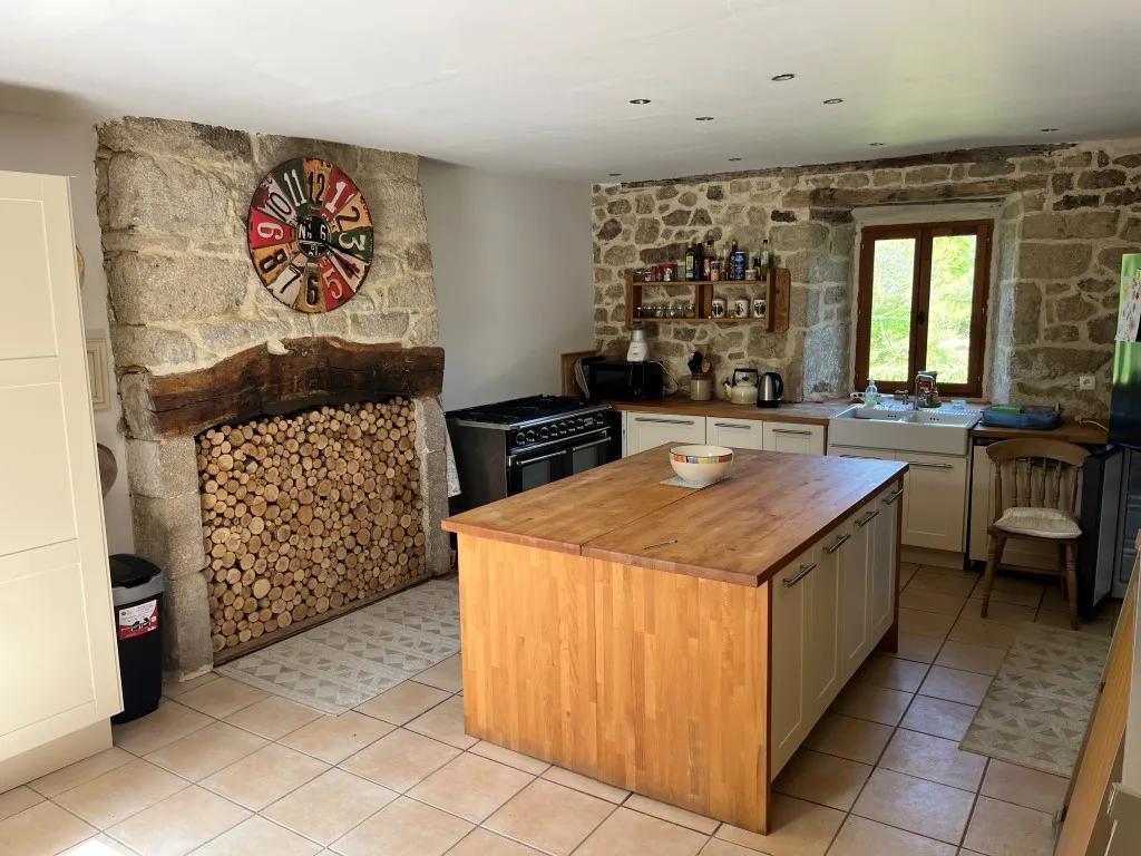 BELLE MAISON EN PIERRES SUR BEAU TERRAIN DE 4500m&sup2;